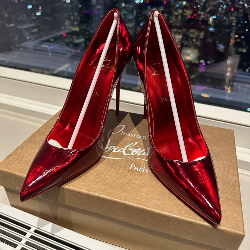 Christian Louboutin KATE 100 LOUBI PATENT PSYCHIC 42